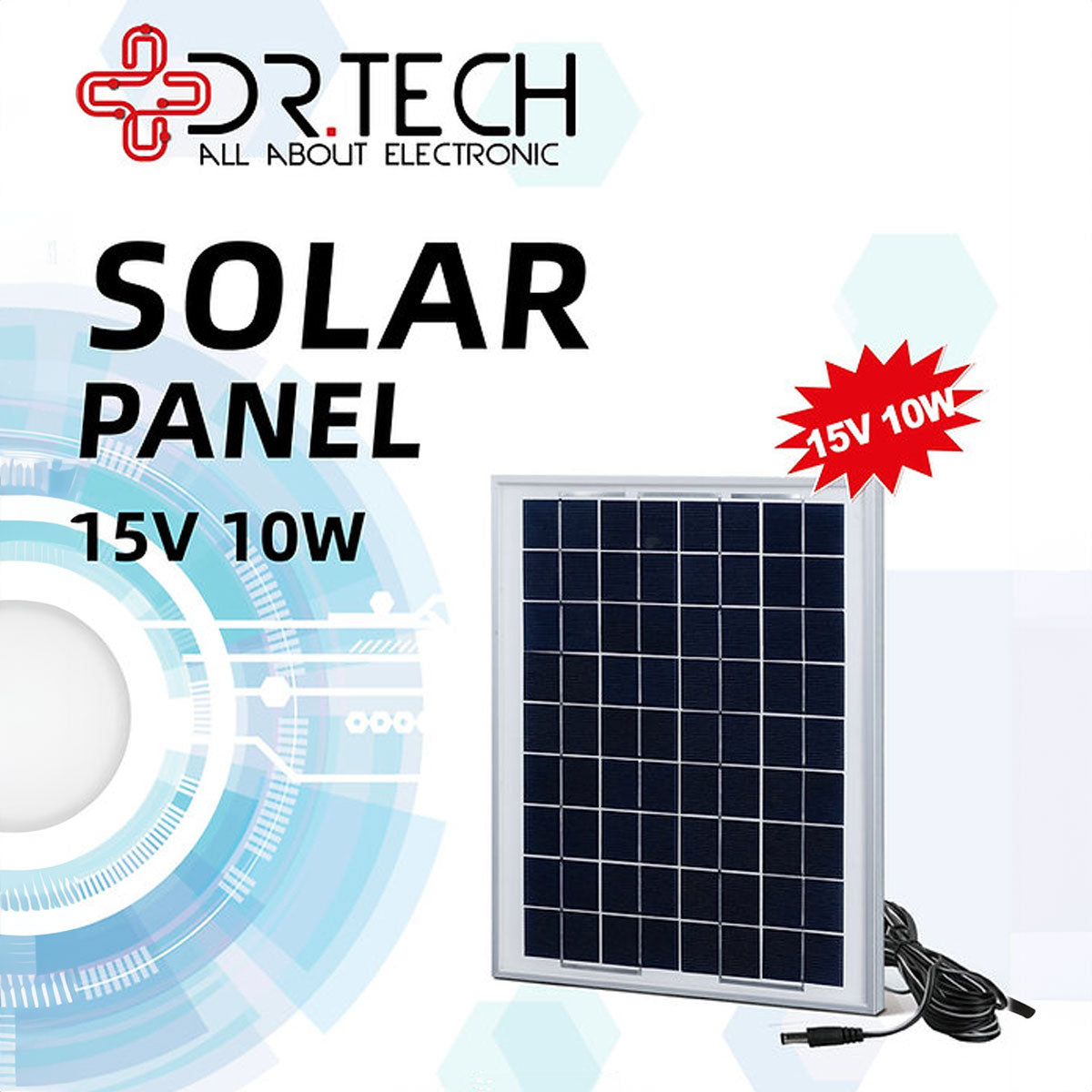 Dr. Tech Puerto Rico - 18" Solar Fan with Battery