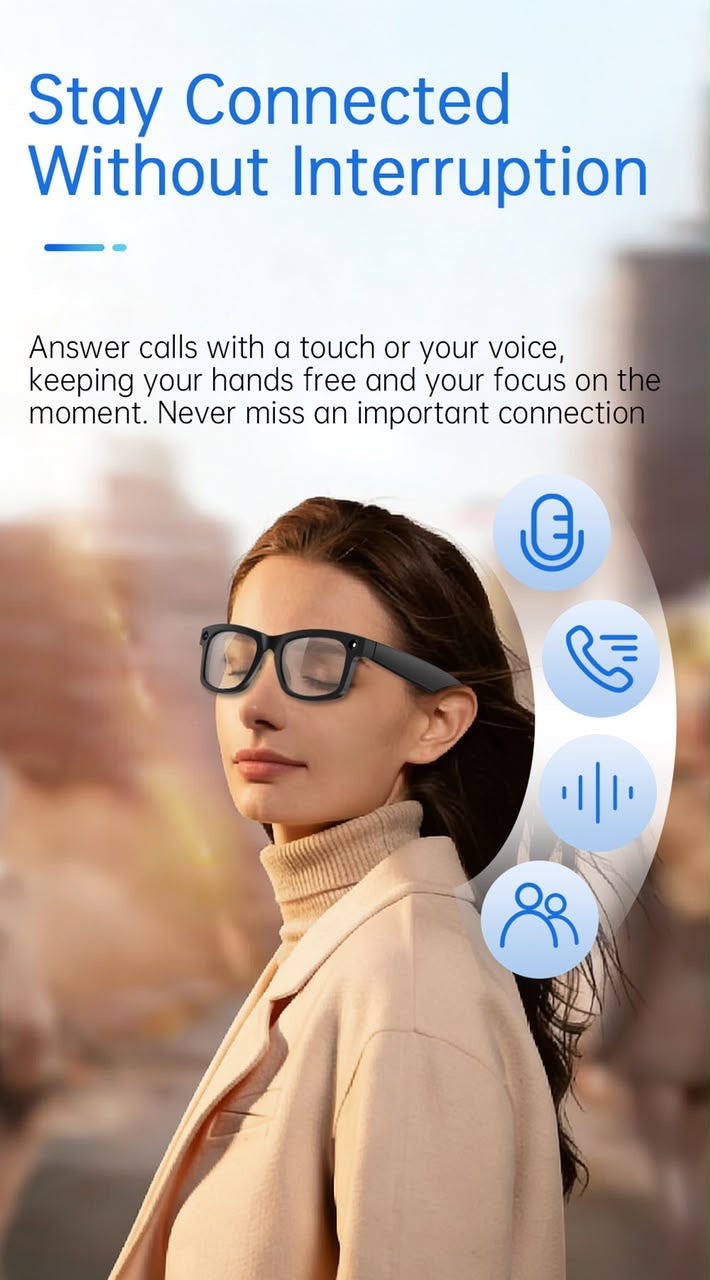 Smart AI Camera Glasses