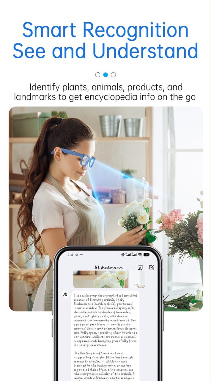 Smart AI Camera Glasses