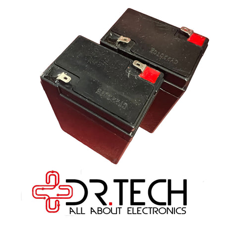 Original 2-unit battery set for Dr Tech's 16" and 18" solar fans.