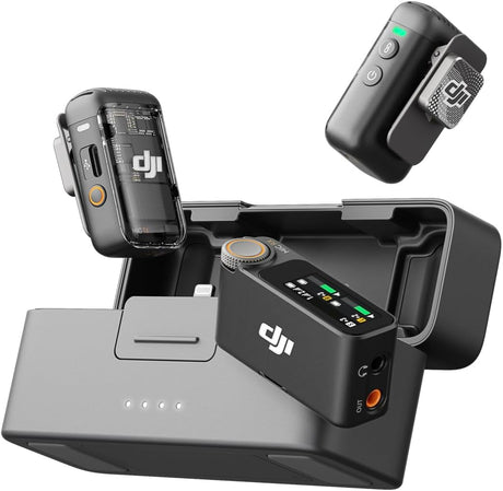 DJI mic 2 wireless microphone system in