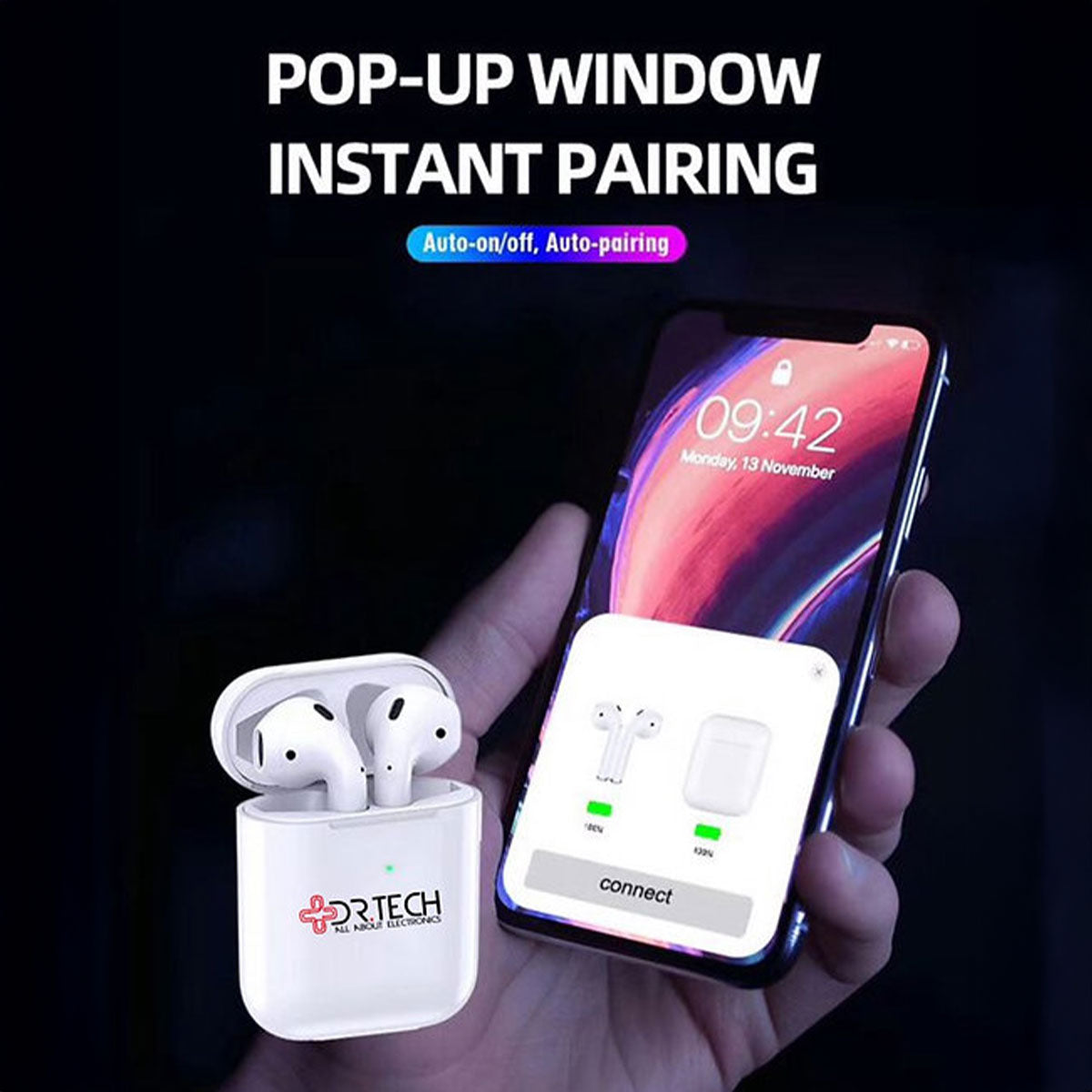 Dr.Tech Earpods Bluetooth Wireless