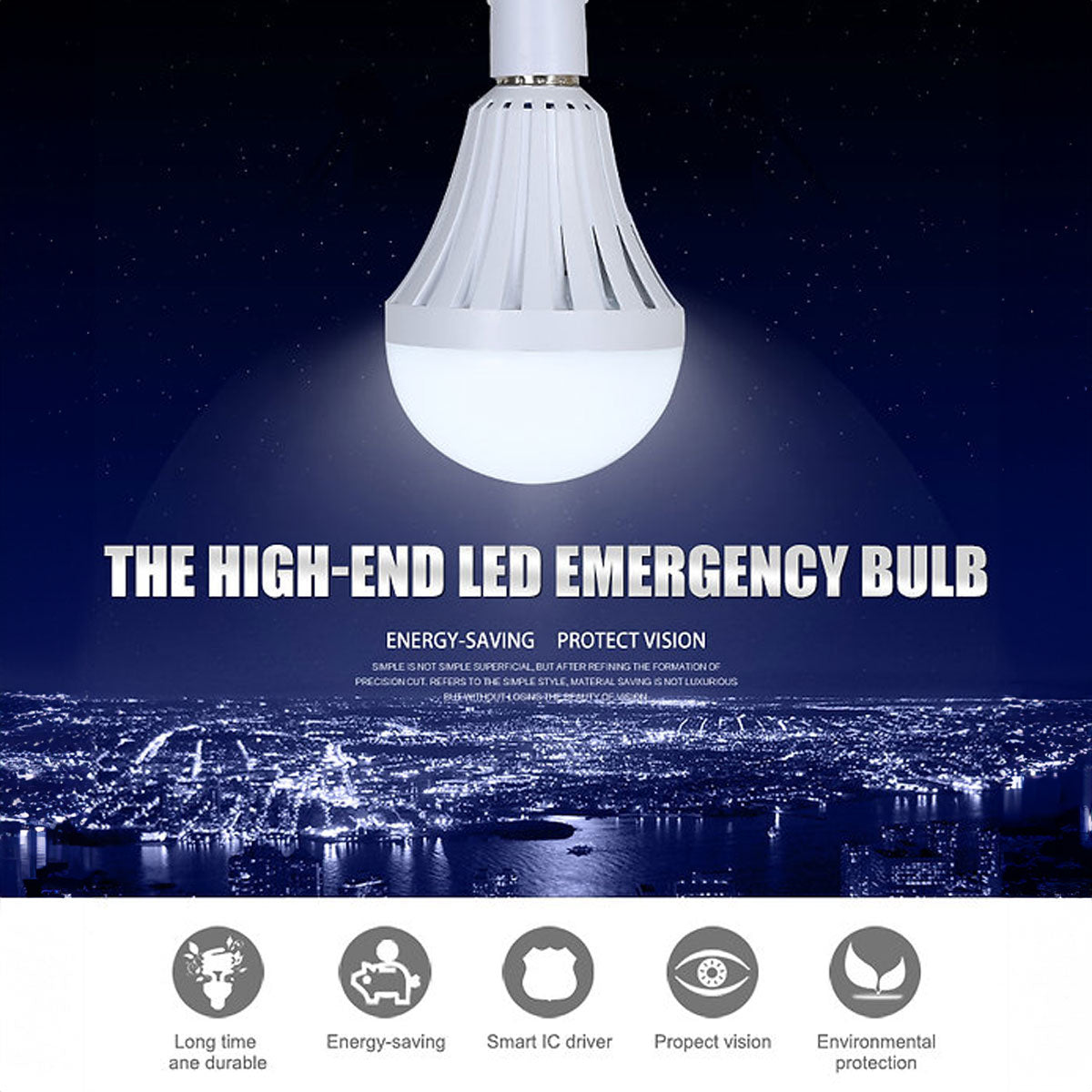 Dr. Tech Puerto Rico - Emergency LED Bulb Backup bulb 12w led ceiling light