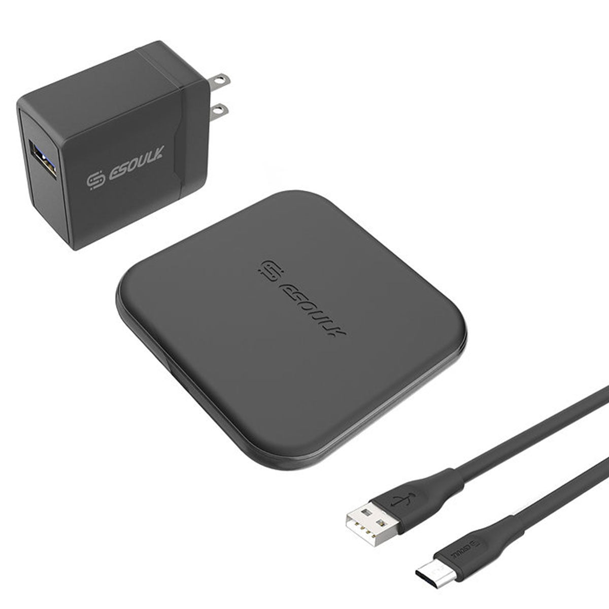 Dr. Tech Puerto Rico - Esoulk Fast Charging Wireless Charger Pad with 5ft Cable