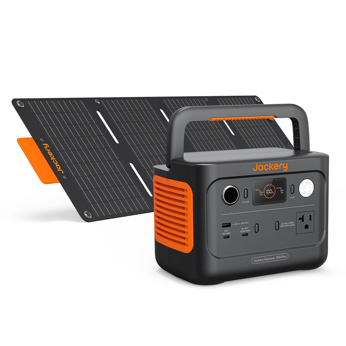 Jackery 300 mini portable power station with 40W solar panel kit