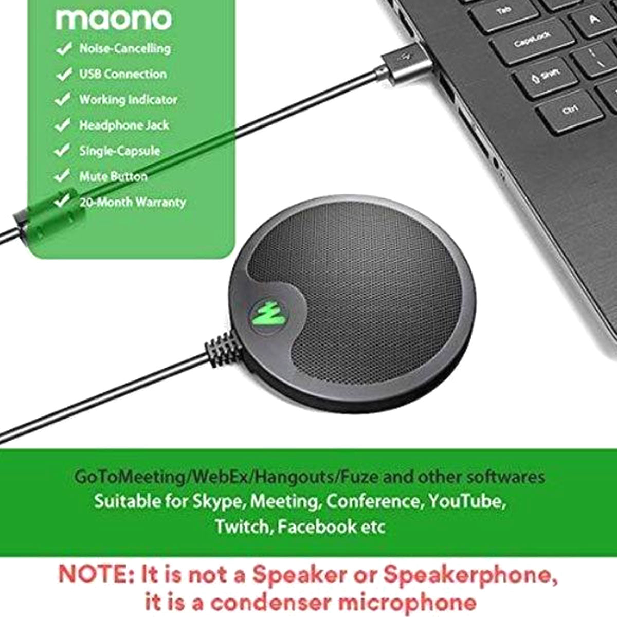 Dr. Tech Puerto Rico - MAONO Conference USB Microphone AU-BM10