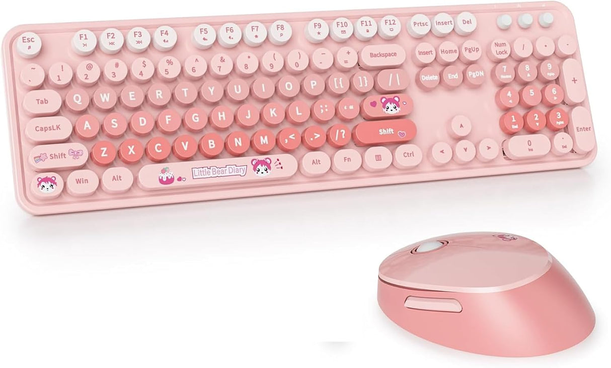 MOFii SWEET WIRELESS KEYBOARD & MOUSE SET PINK