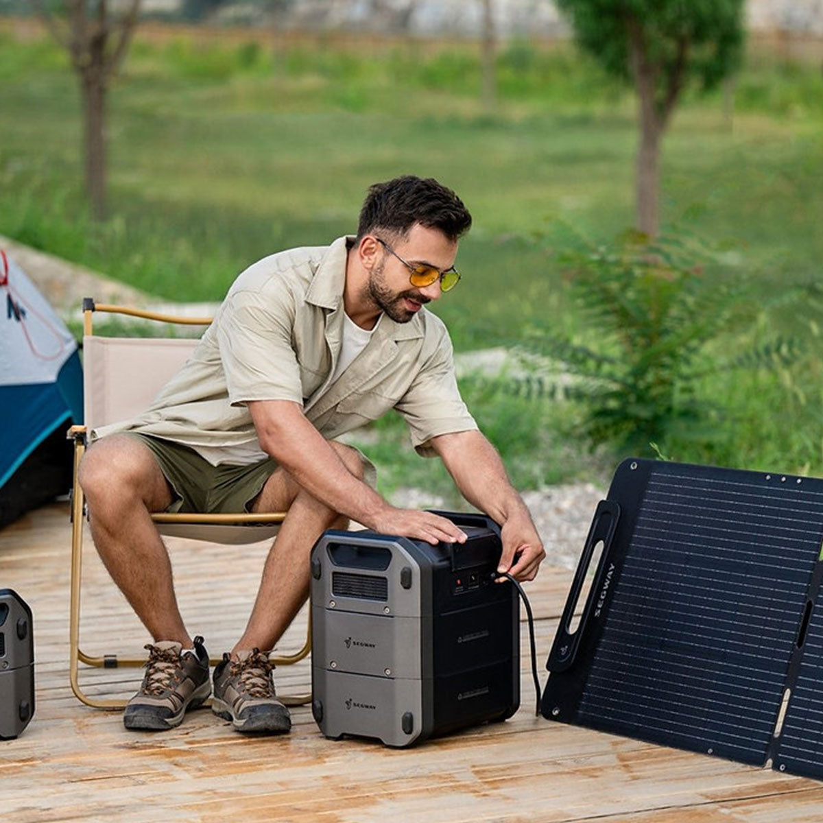Dr. Tech Puerto Rico - Solar Generator - Segway PowerCube 2000W & 200W panel