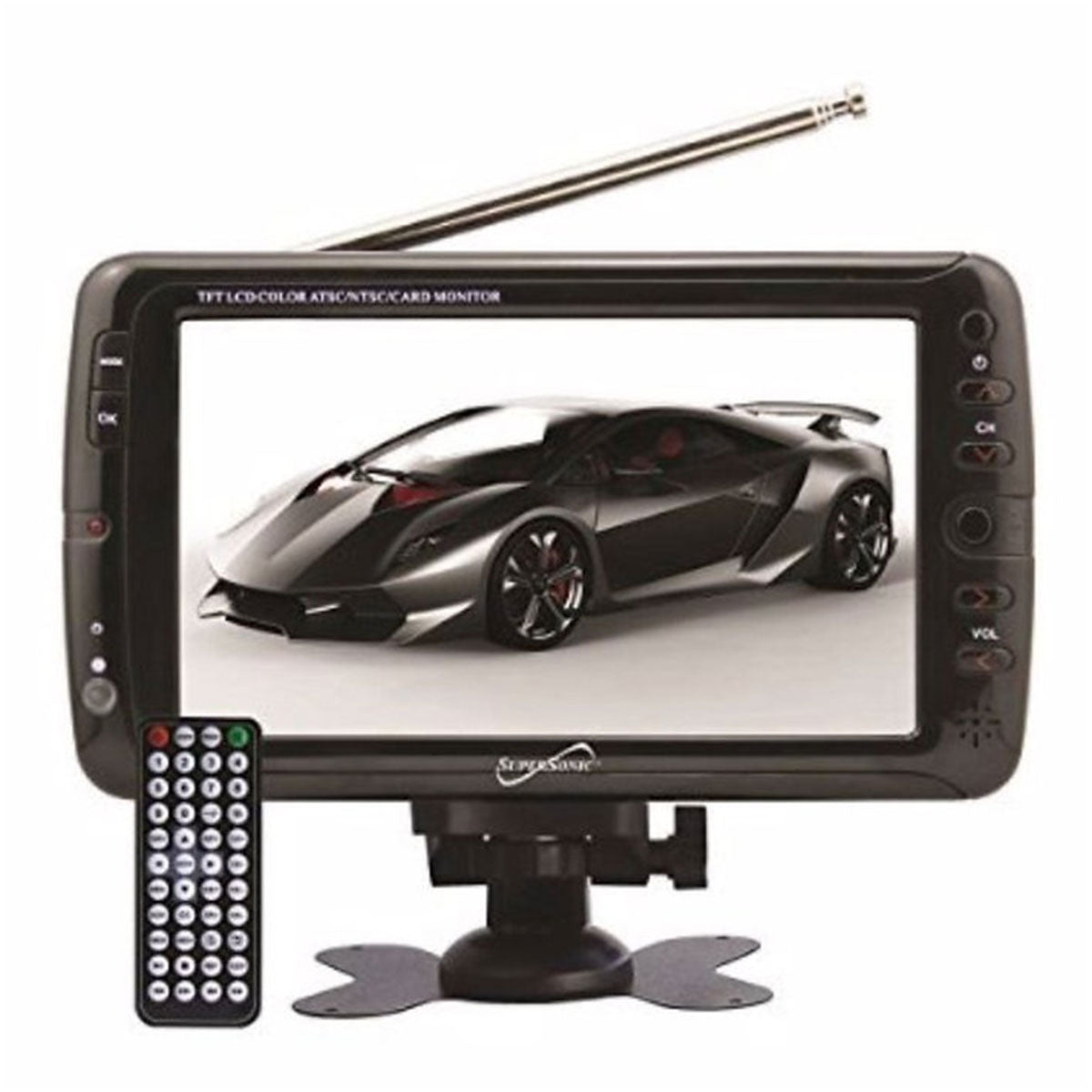 SuperSonic Rechargeable 7” portable TV - Dr. Tech PR