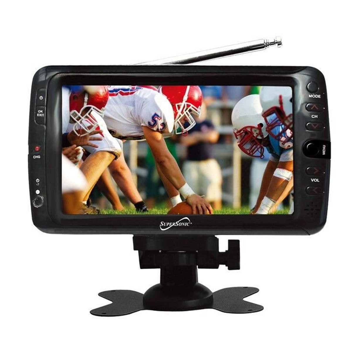 SuperSonic Rechargeable 7” portable TV - Dr. Tech PR