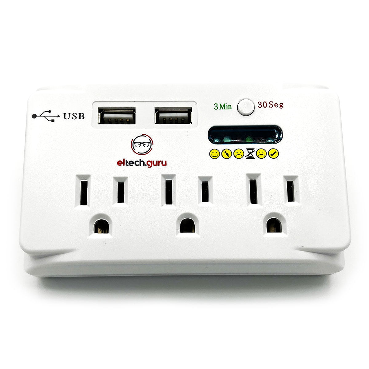 Tech Guru voltage protector with multiple outlets and surge protection