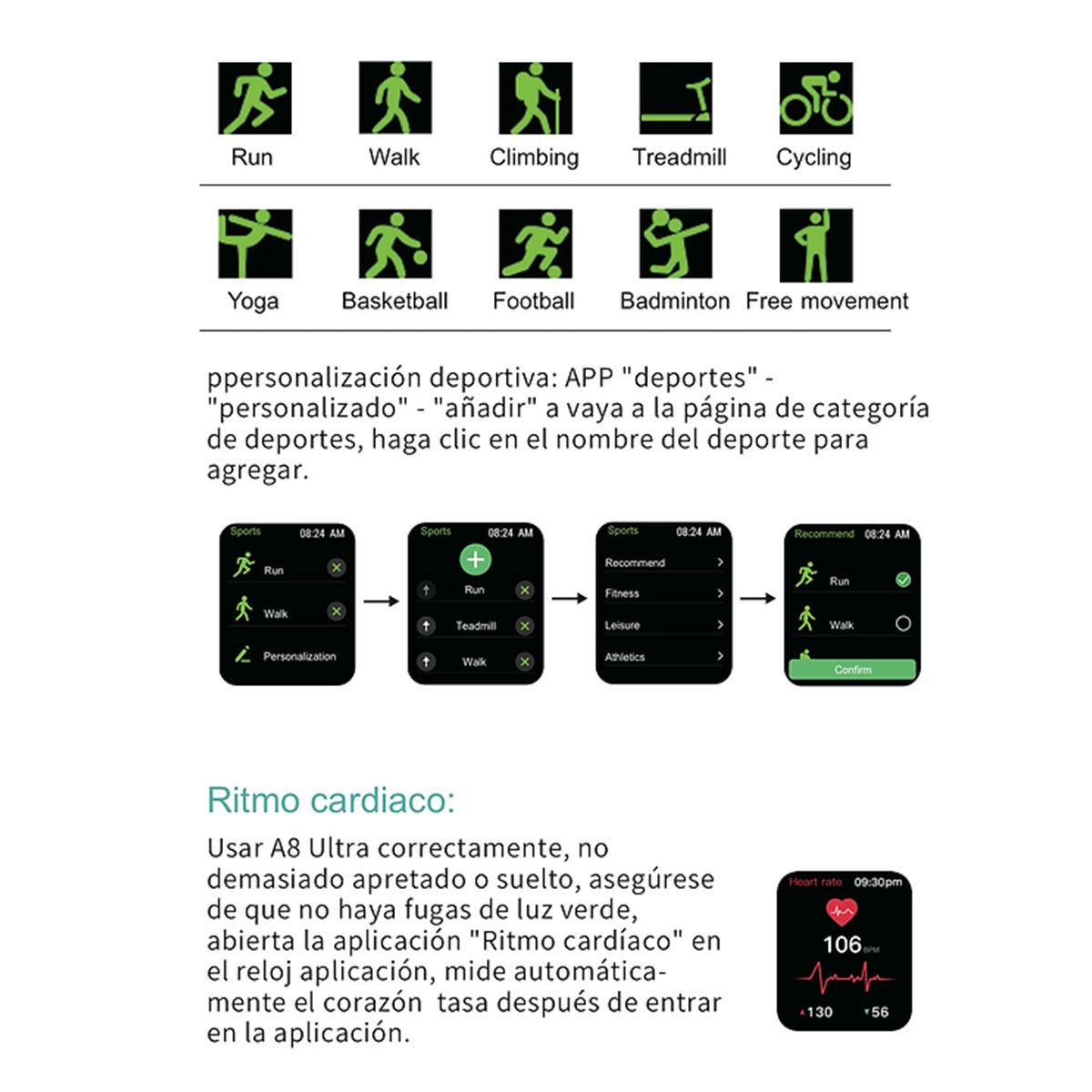 Ultra Smart Watch A8 Silver - Dr. Tech PR