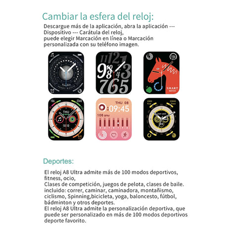 Ultra Smart Watch A8 Silver - Dr. Tech PR