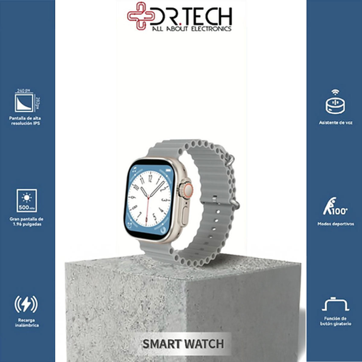 Ultra Smart Watch A8 Silver