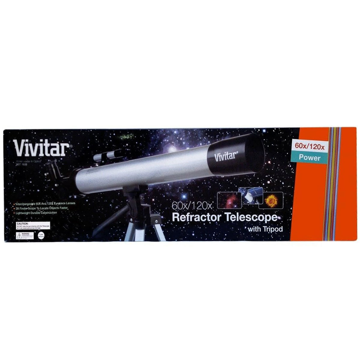 Dr. Tech Puerto Rico - Vivitar Refractor Telescope 60X - 120X with Tripod