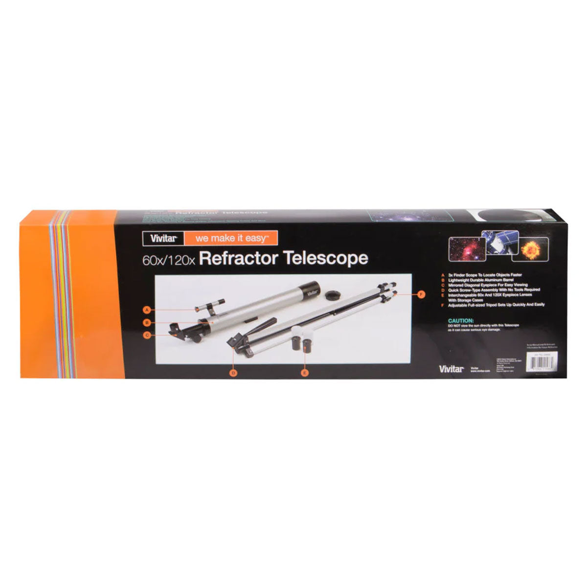 Dr. Tech Puerto Rico - Vivitar Refractor Telescope 60X - 120X with Tripod