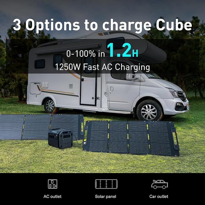 Segway PowerCube 100W & 100W Solar panel COMBO - Dr. Tech PR