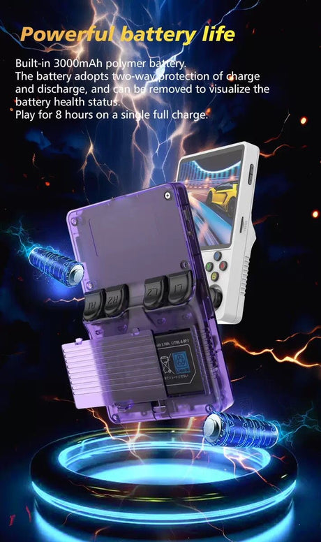 R36S Plus Retro Handheld Game Console – 4" Screen, Dual Joysticks, Wi-Fi