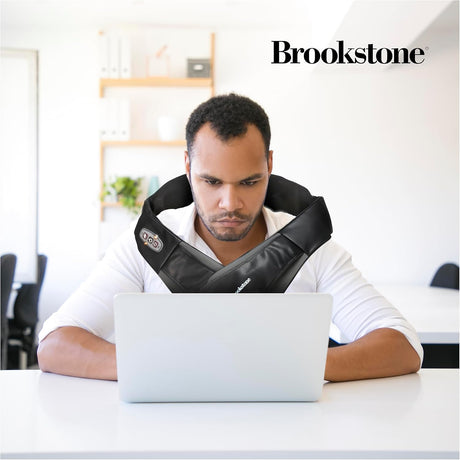 BROOKSTONE NECK & SHOULDER MASSAGER
