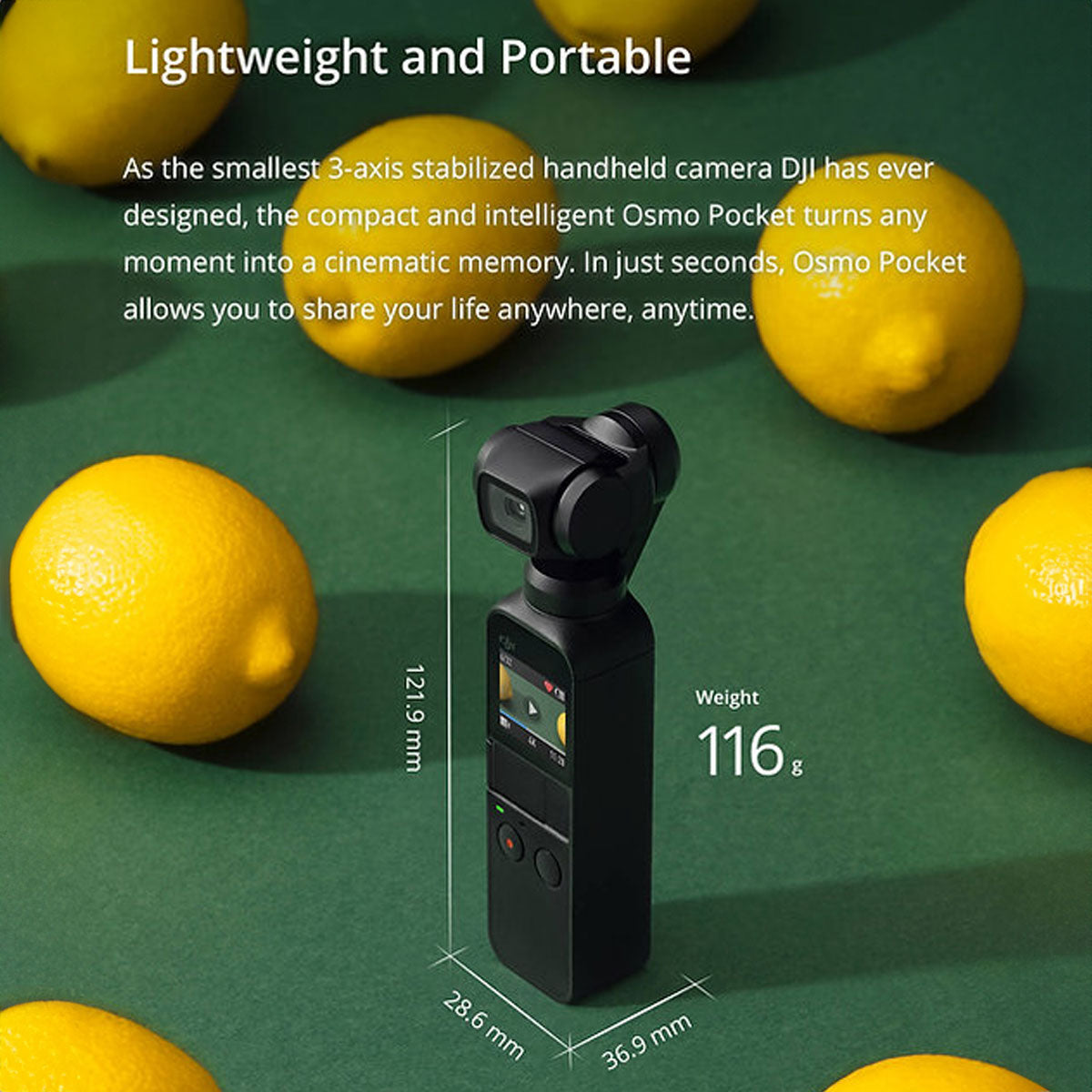 DJI Osmo Pocket – Pocket-Sized Stabilizer Camera