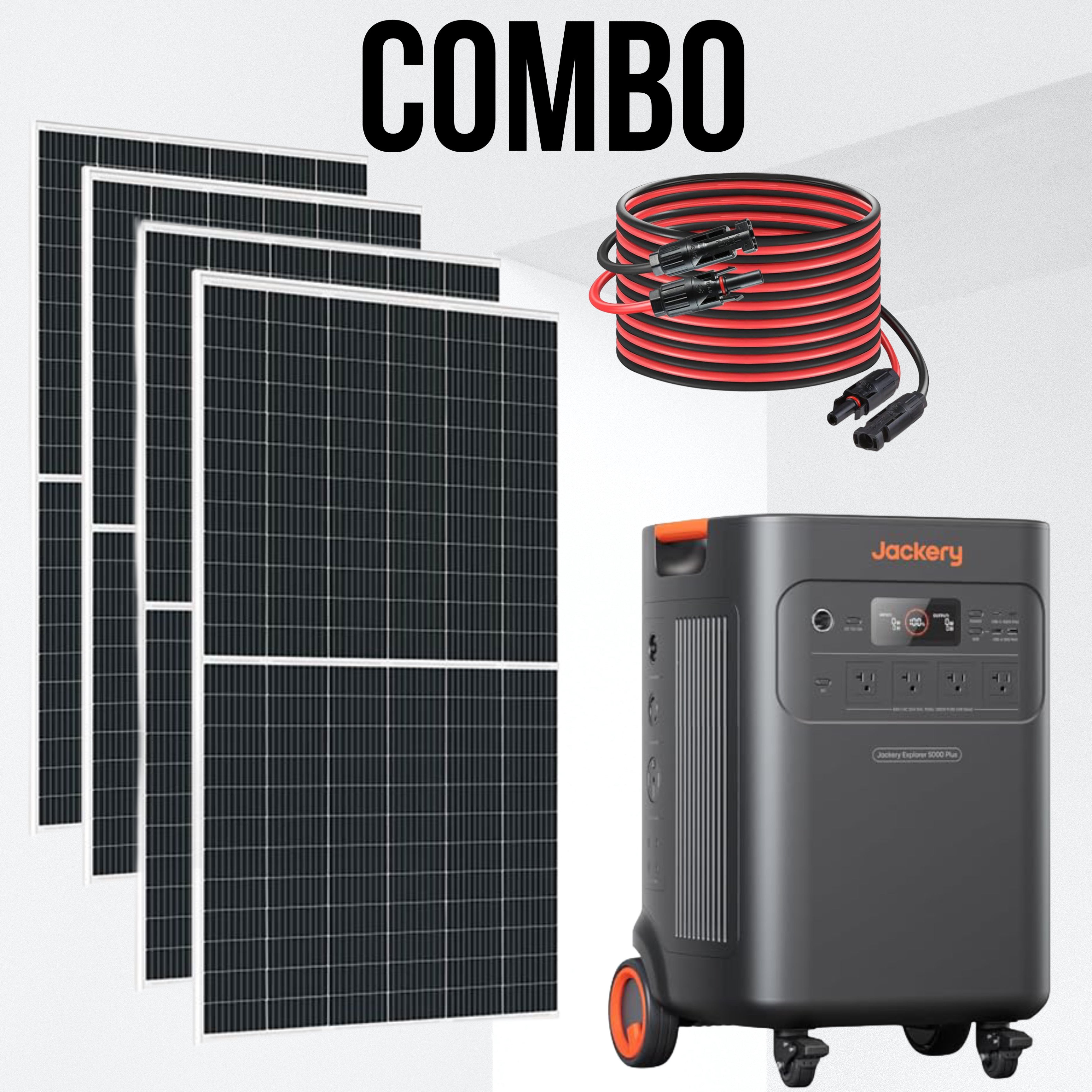 Jackery Explorer 5000 Plus COMBO x4 Paneles 550W