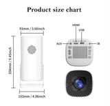 P30 MAX 4K Portable Smart Projector with Built-In Retro Game Console | 100,000h LED | Wi-Fi | Dual Gamepads Included