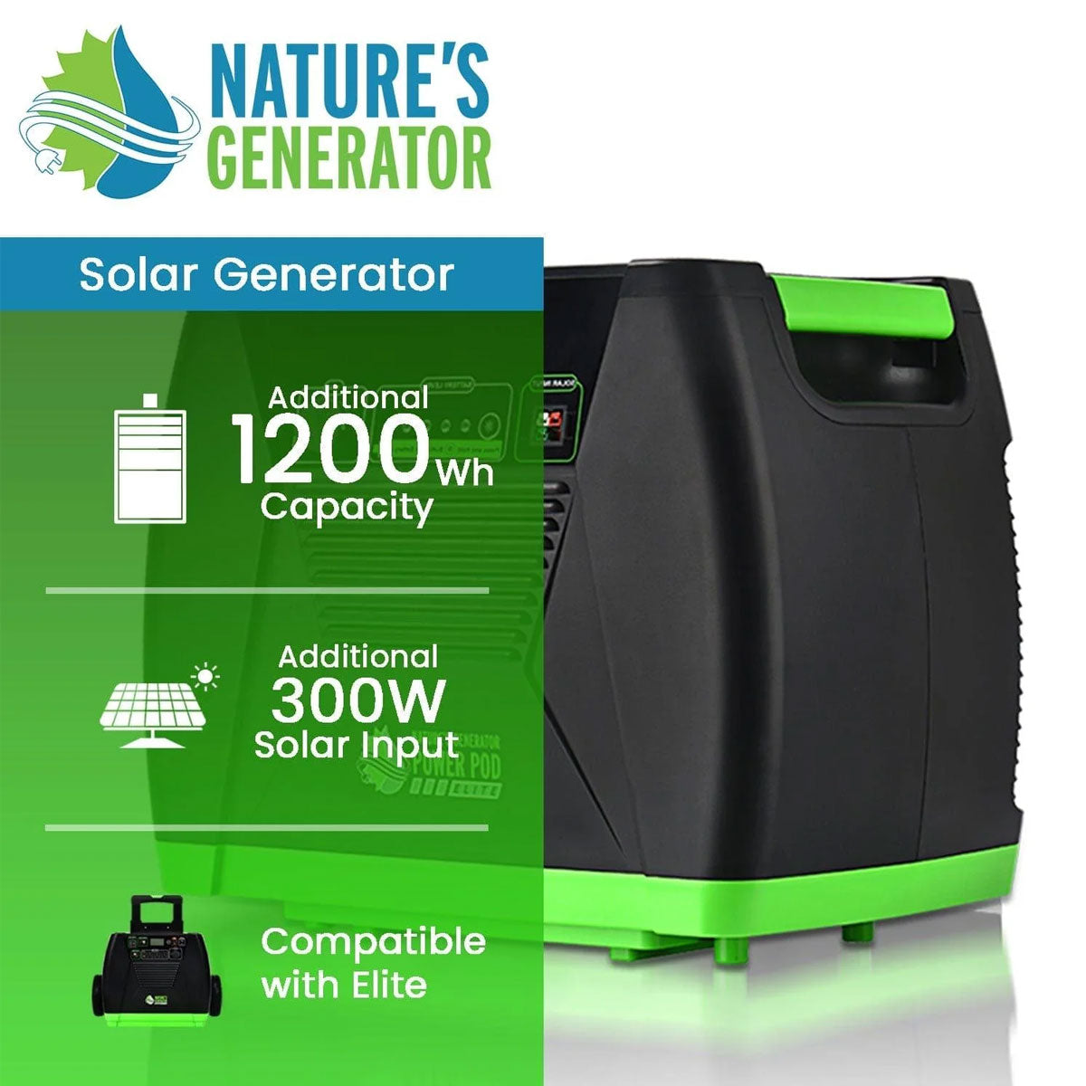 Nature's Generator Elite Extra Battery Power Pod | Dr. Tech PR